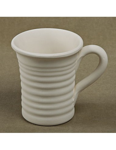 Flared mug "with lines"