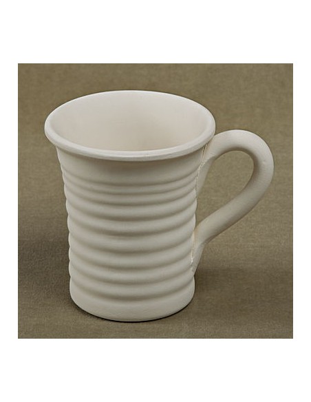 Flared mug "with lines"