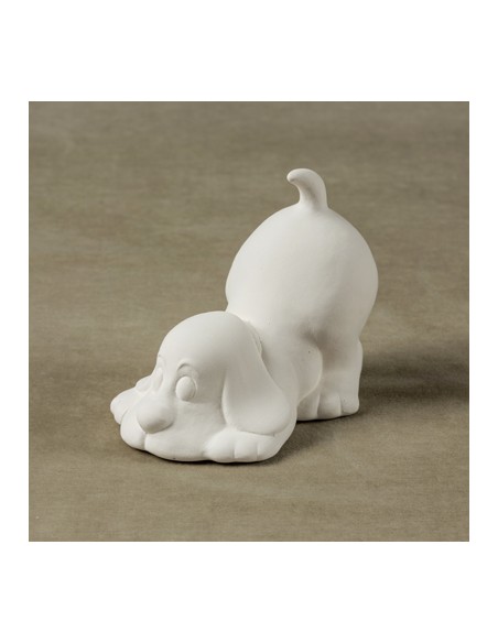 Cagnolino in Ceramica semilavorata - Biscotto - DA DECORARE