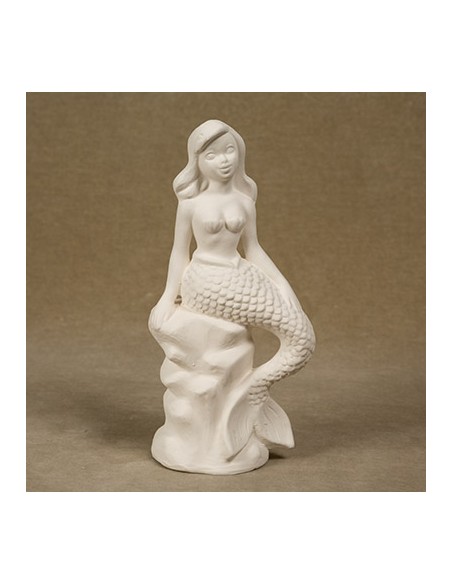 Unglazed Ceramics Mermaid-Bisque -TO PAINT YOURSELF