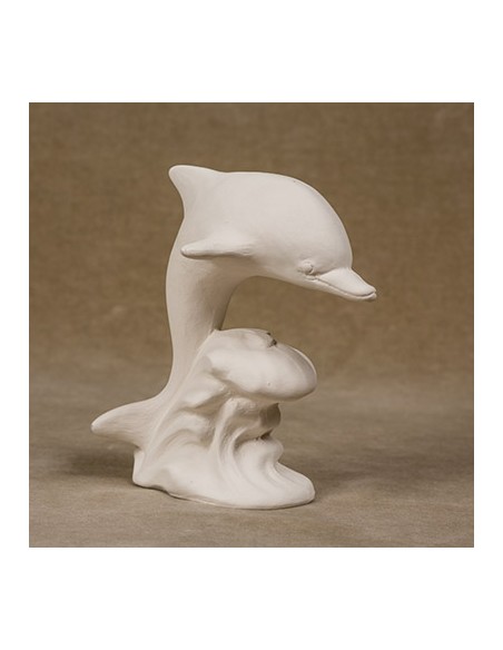 Unglazed Ceramics Dolphin-Bisque -TO PAINT YOURSELF