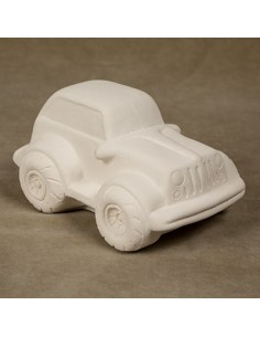 Jeep in Ceramica semilavorata - Biscotto - DA DECORARE