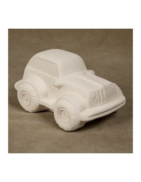 Unglazed Ceramics Jeep-Bisque -TO PAINT YOURSELF