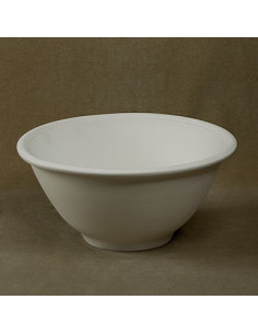Unglazed Ceramics Med. Modern Bowl-Bisque -TO PAINT YOURSELF