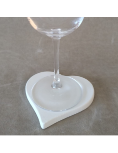 Heart-shaped coaster