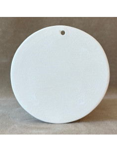 Unglazed Ceramics Christmas Ball cm 10 -Bisque -TO PAINT YOURSELF