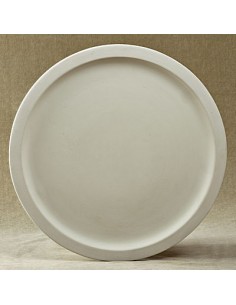 Unglazed Ceramics Pizza Plate-Bisque -TO PAINT YOURSELF