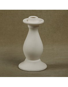 Unglazed Ceramics Candlestick-Bisque -TO PAINT YOURSELF