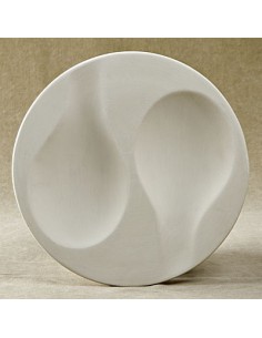 Unglazed Ceramics Double Spoon Holder-Bisque -TO PAINT YOURSELF