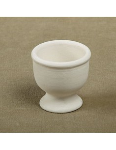 Unglazed Ceramics Egg Cup-Bisque -TO PAINT YOURSELF