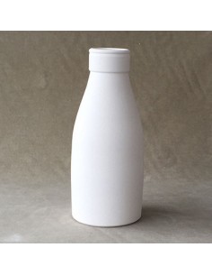 Unglazed Ceramics Lg. Milk Bottle-Bisque -TO PAINT YOURSELF