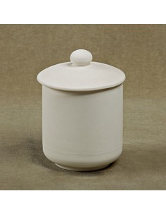 Unglazed CeramicsSm. Canister w/lid-Bisque -TO PAINT YOURSELF