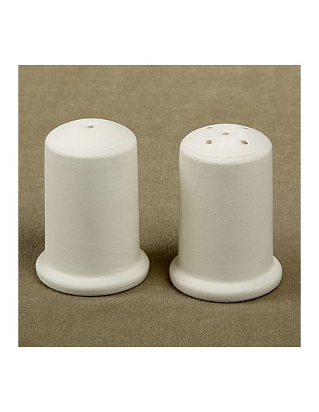 Unglazed Ceramics Salt & Pepper Set-Bisque -TO PAINT YOURSELF