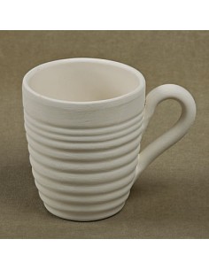 Cone mug "with lines"