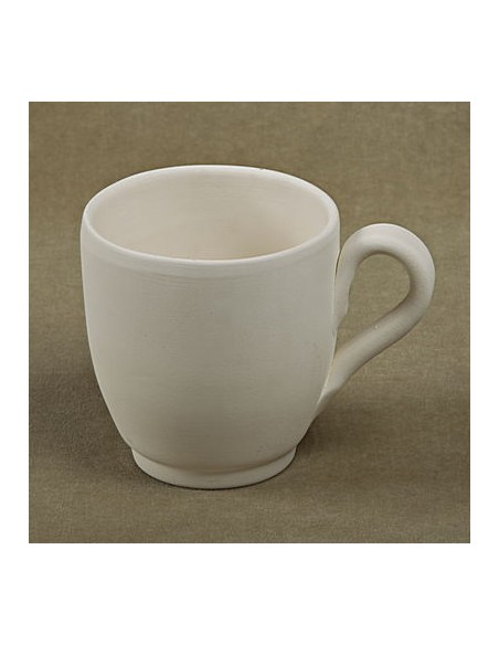 Unglazed Ceramics Mug -Bisque -TO PAINT YOURSELF