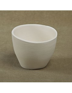 Unglazed Ceramics Irregular cup  -Bisque -TO PAINT YOURSELF