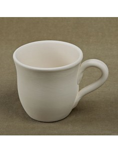 Unglazed Ceramics Sm. Flared Mug-Bisque -TO PAINT YOURSELF