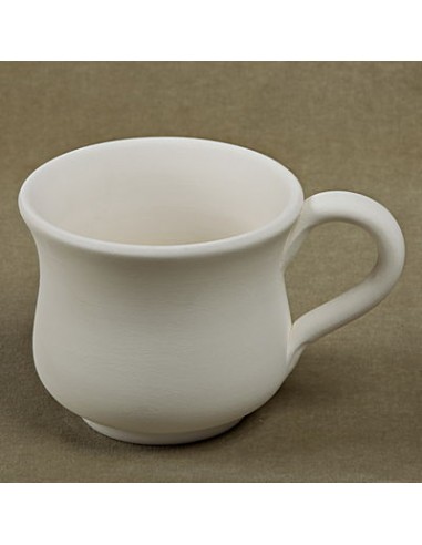 Unglazed Ceramics Flared cup -Bisque -TO PAINT YOURSELF
