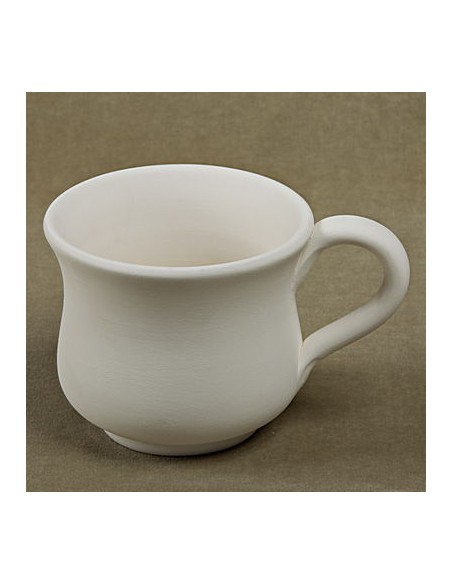 Unglazed Ceramics Flared cup -Bisque -TO PAINT YOURSELF
