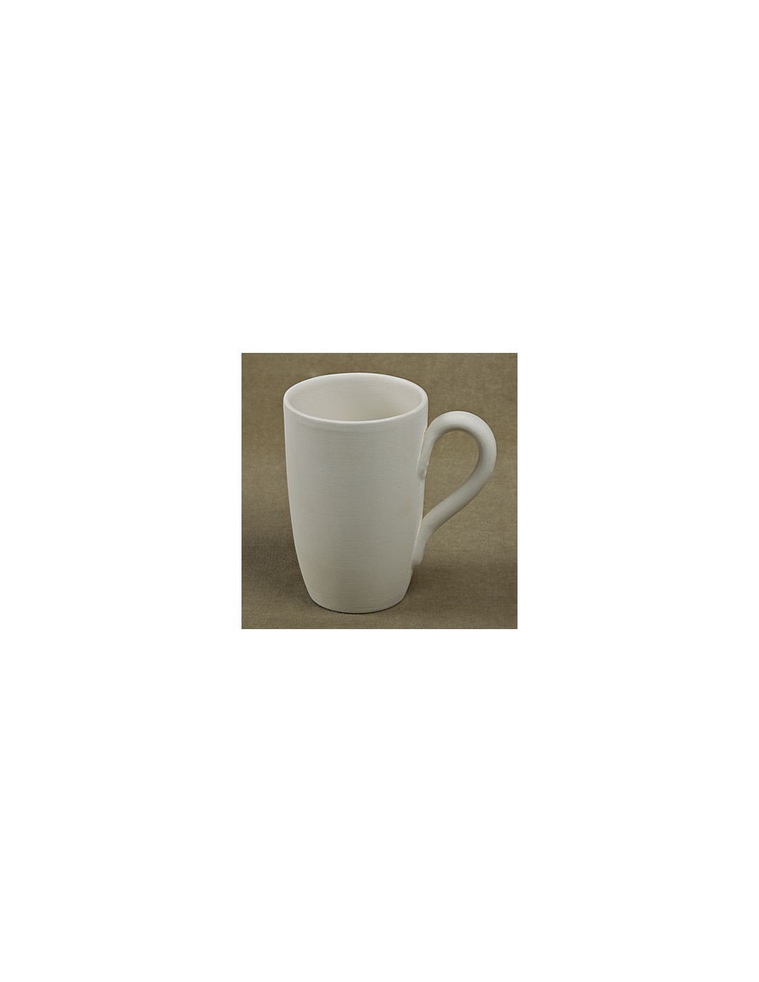 Unglazed Ceramics Lg. Cone mug Bisque TO PAINT YOURSELF