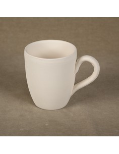 Unglazed Ceramics Small Cone Mug-Bisque -TO PAINT YOURSELF