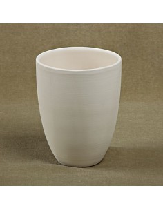 Unglazed Ceramics Sm. Cone Vase-Bisque -TO PAINT YOURSELF