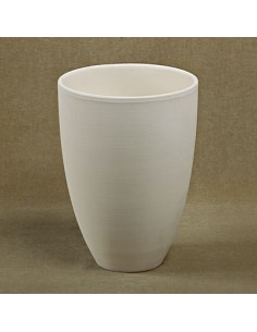 Unglazed Ceramics Lg. Cone Vase-Bisque -TO PAINT YOURSELF