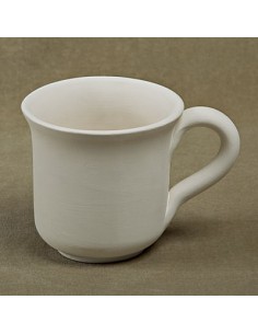 Unglazed Ceramics Flared Mug -Bisque -TO PAINT YOURSELF