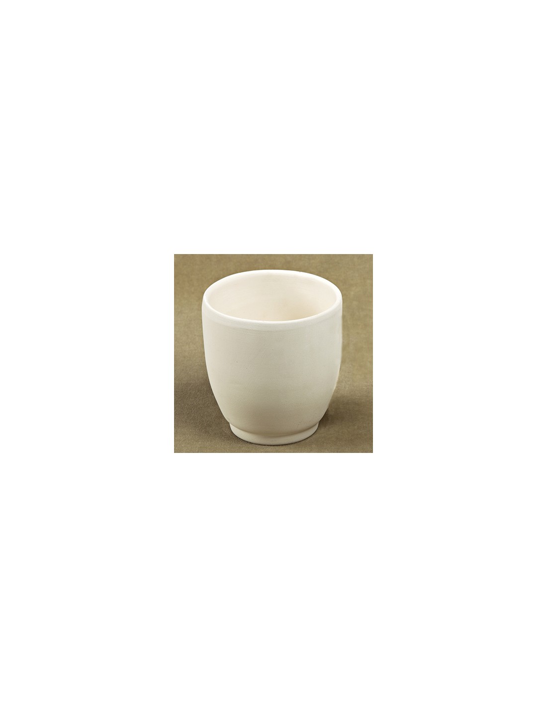 Unglazed Ceramics Round Mug without HandleBisque TO PAINT YOURSELF