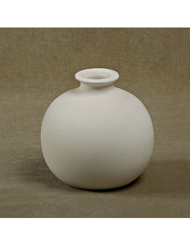 Unglazed Ceramics Flower vase-Bisque -TO PAINT YOURSELF