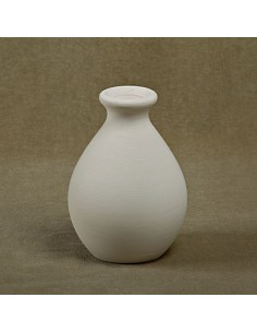 Unglazed Ceramics Ball Flower Vase-Bisque -TO PAINT YOURSELF
