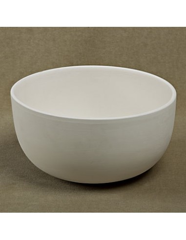 Unglazed Ceramics Salad Bowl-Bisque -TO PAINT YOURSELF