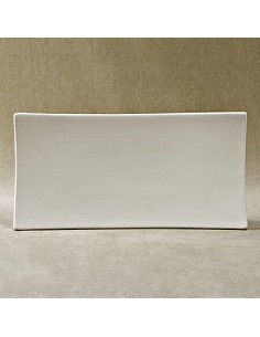 Unglazed Ceramics Rect. Suchi Plate -Bisque -TO PAINT YOURSELF