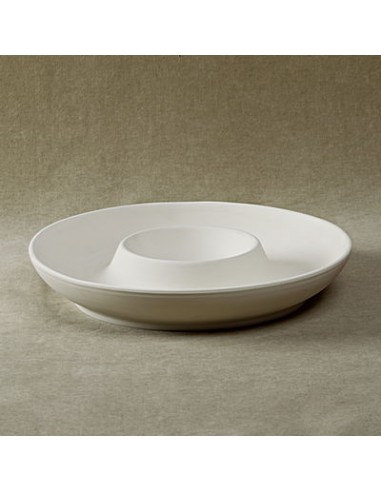 Unglazed Ceramics Chip & Dip -Bisque -TO PAINT YOURSELF