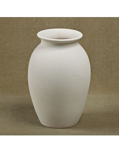 Unglazed Ceramics Sm. Traditional Vase -Bisque -TO PAINT YOURSELF
