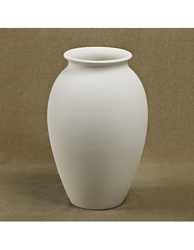 Unglazed Ceramics Lg. Traditional Vase -Bisque -TO PAINT YOURSELF