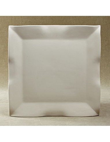 Unglazed Ceramics Ware Square Tray-Bisque -TO PAINT YOURSELF