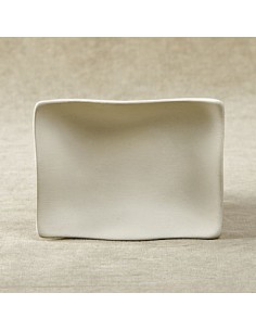 Unglazed Ceramics X-Sm. Wave Ware Dish -Bisque -TO PAINT YOURSELF