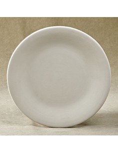 Unglazed Ceramics Coup Salad Plate-Bisque -TO PAINT YOURSELF