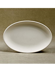 Unglazed Ceramics Oval Plate -Bisque -TO PAINT YOURSELF