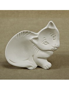 Unglazed Ceramics Cat -Bisque -TO PAINT YOURSELF