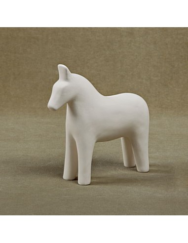 Unglazed Ceramics Small Horse -Bisque -TO PAINT YOURSELF