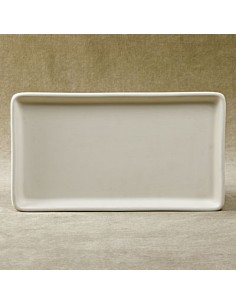 Unglazed Ceramics Rectangular Tray-Bisque -TO PAINT YOURSELF