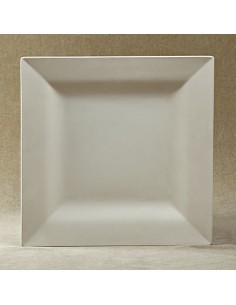 Unglazed Ceramics Med. Rim Square Plate-Bisque -TO PAINT YOURSELF