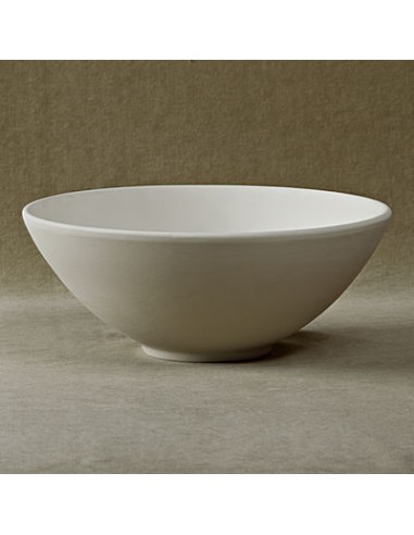 Unglazed Ceramics Deep Bowl -Bisque -TO PAINT YOURSELF
