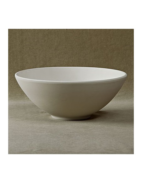 Unglazed Ceramics Deep Bowl -Bisque -TO PAINT YOURSELF