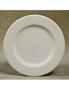 Unglazed Ceramics Rim Salad Plate-Bisque -TO PAINT YOURSELF