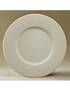 Unglazed Ceramics Rimmed Platter -Bisque -TO PAINT YOURSELF