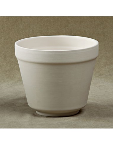 Unglazed Ceramics X/sm Cache Pot-Bisque -TO PAINT YOURSELF
