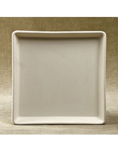 Unglazed Ceramics Square Tray-Bisque -TO PAINT YOURSELF